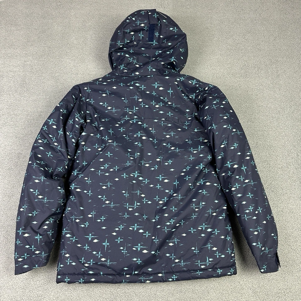 Columbia Jacket Girls Large 14-16 Blue AOP Horizon Ride Coat Insulated Outdoor - Image 4 of 4