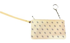 Dooney and Bourke Wristlet Wallet 8" X 4 1/2 Stap And Key Ring