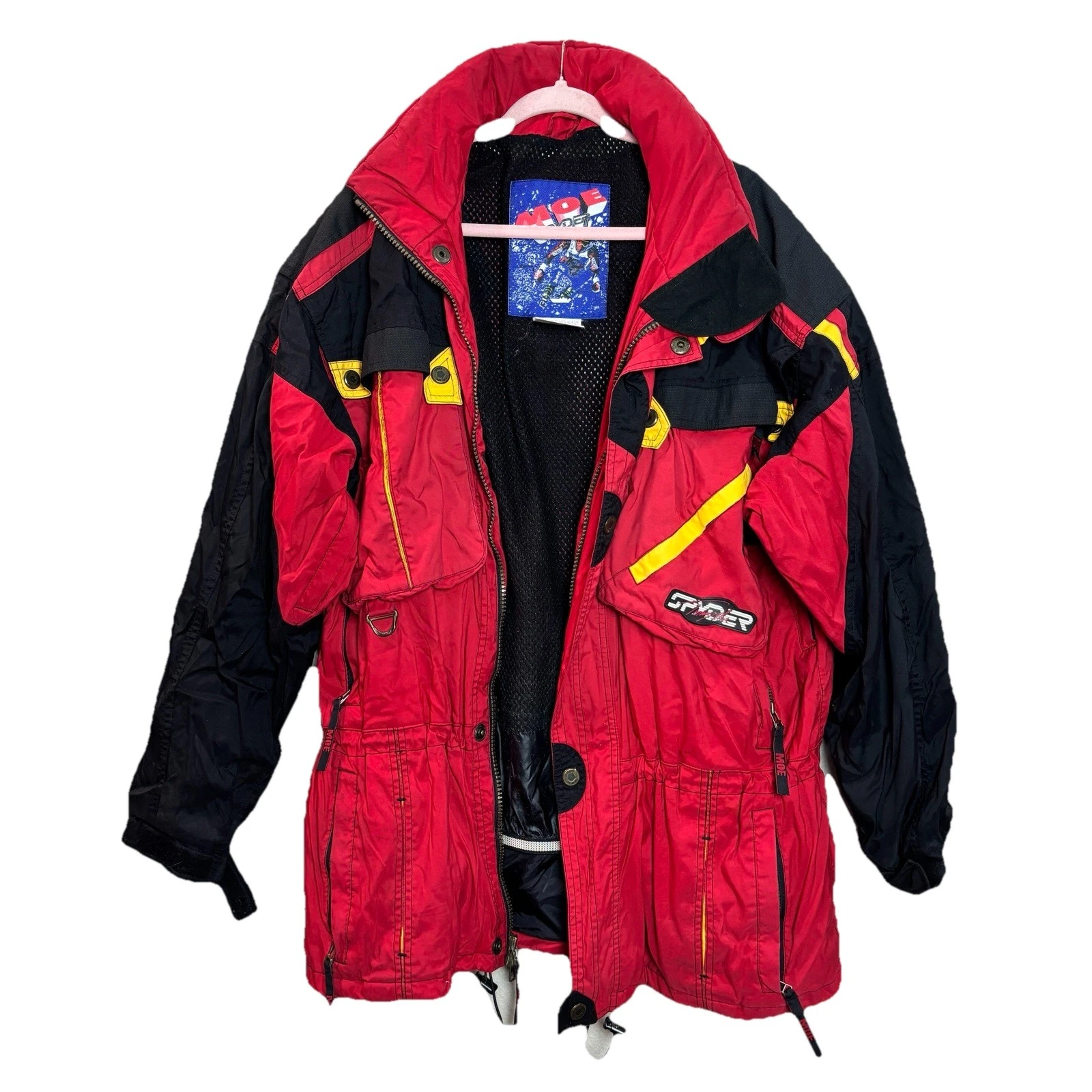 Vintage Spyder XT Tommy Moe Series Red Ski Snowboard Jacket Skiing Size Large