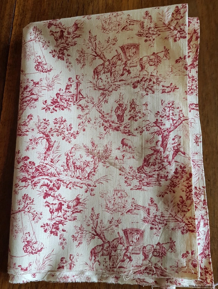 Tissu Damassé Coton Ancien - Coupon 120x100 Cm - Blanc - Idéal Pour L'artisanat