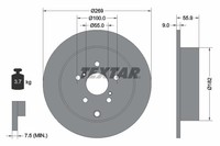 2X Textar Bremsscheibe PRO 92170403 FüR Prius Toyota Celica Liftback Hybrid 16V