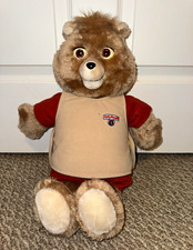 Vintage 1985 Teddy Ruxpin Bear W/Tape Worlds Of Wonder -Sound  Movement WORKING