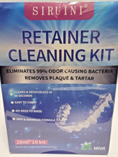 Travel Retainer Cleaner Clear Aligner Cleaner Remove Odors Mint 10 Pcs
