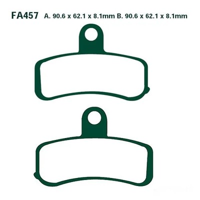Bremsbelag EBC FA457HH vorn für Harley Davidson FLD 1690 Dyna Switchback ABS 201