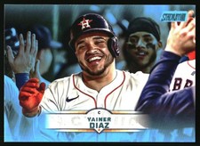 Yainer Diaz 2025 Stadium Club Light Blue Foil #26 Astros 