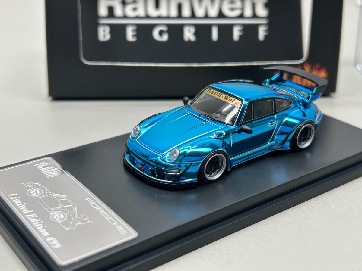 Flame 1:64 Porsche RWB 993/964 Blue Alloy Diecast Car Model | eBay