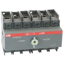 1pc ABB OT30F3C Non-Fusible Transfer Switch, 3 Pole, 30A, Din Rail/Panel Mo