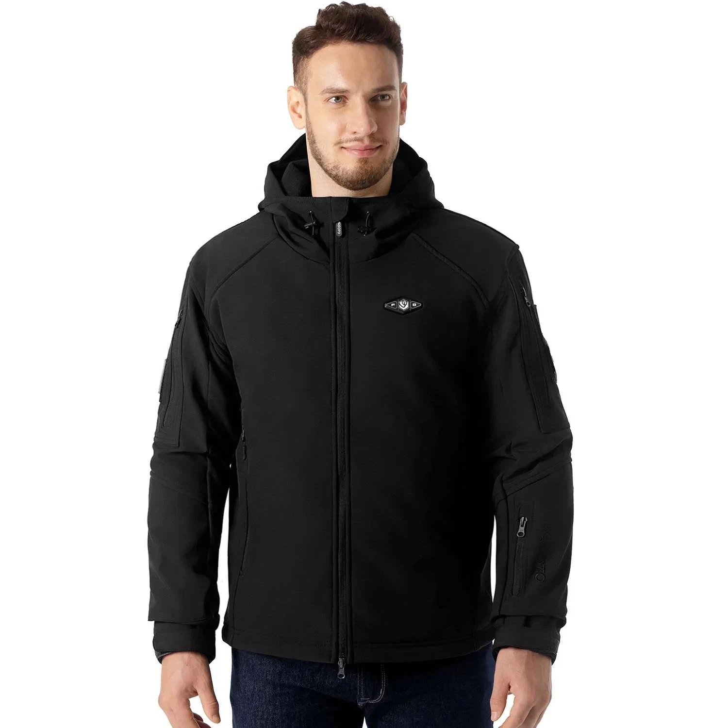 Wasoto - Black Heated & Hooded Zip Up Jacket - Adult XLarge - Brand New - Heated - product detail image 1