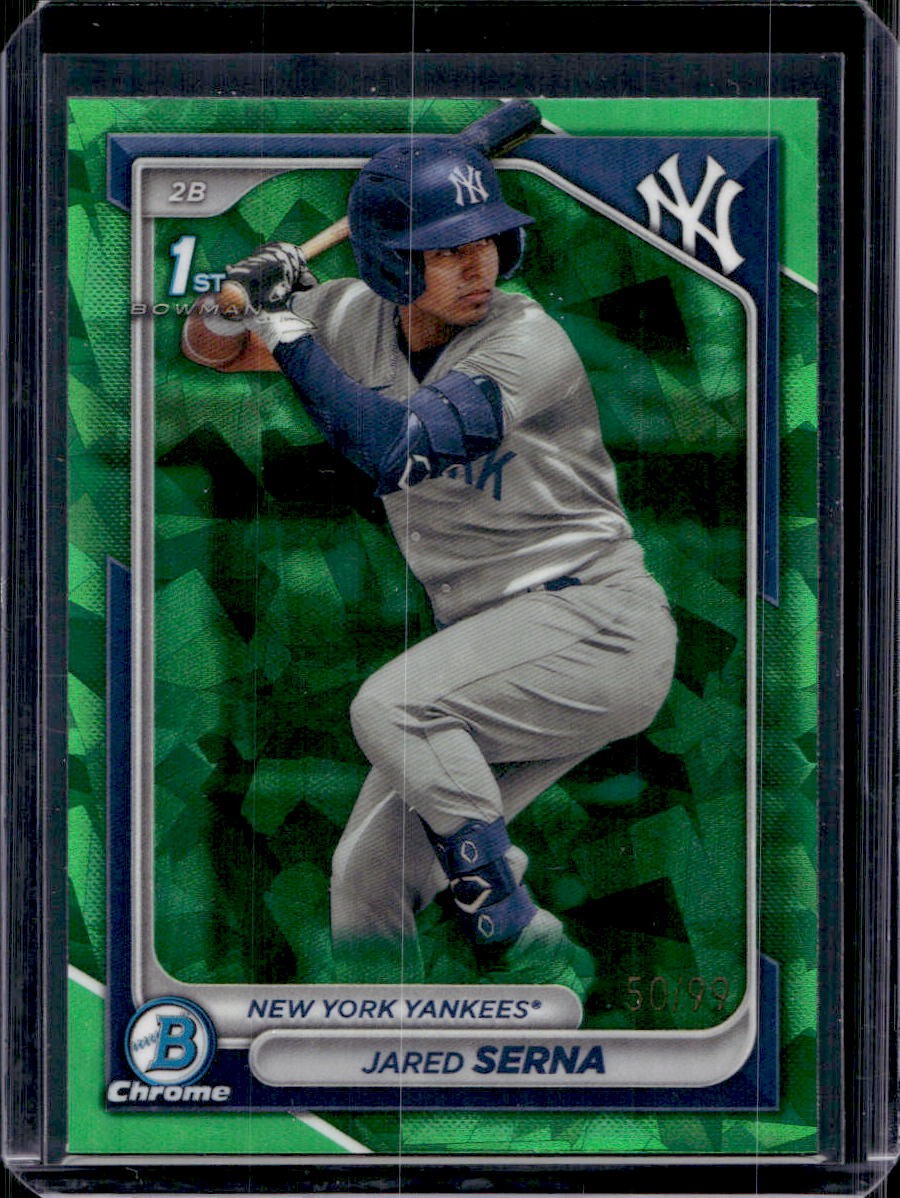 Jared Serna 2024 Bowman Chrome Sapphire #BCP-68 Green /99