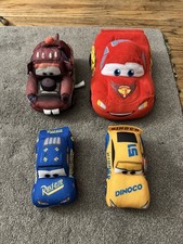 4 Plush Disney Cars 2011 Talking Mater, 2 Ty Cars 1 Lightning McQueen