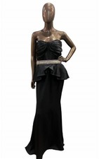 Jovani Bustier Peplum Dress Size 10