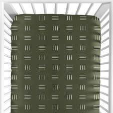 Sweet Jojo Designs Hunter Green Boy Girl Fitted Crib Sheet Baby Toddler Nursery