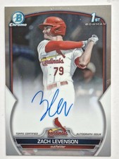 2023 Bowman Draft Chrome Zach Levenson Auto #CDA-ZL Cardinals 1st Bowman