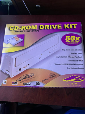 Vintage Acer CD-747E 50x Internal 5.25in CD-ROM Drive E-IDE/ATAPI Beige PC