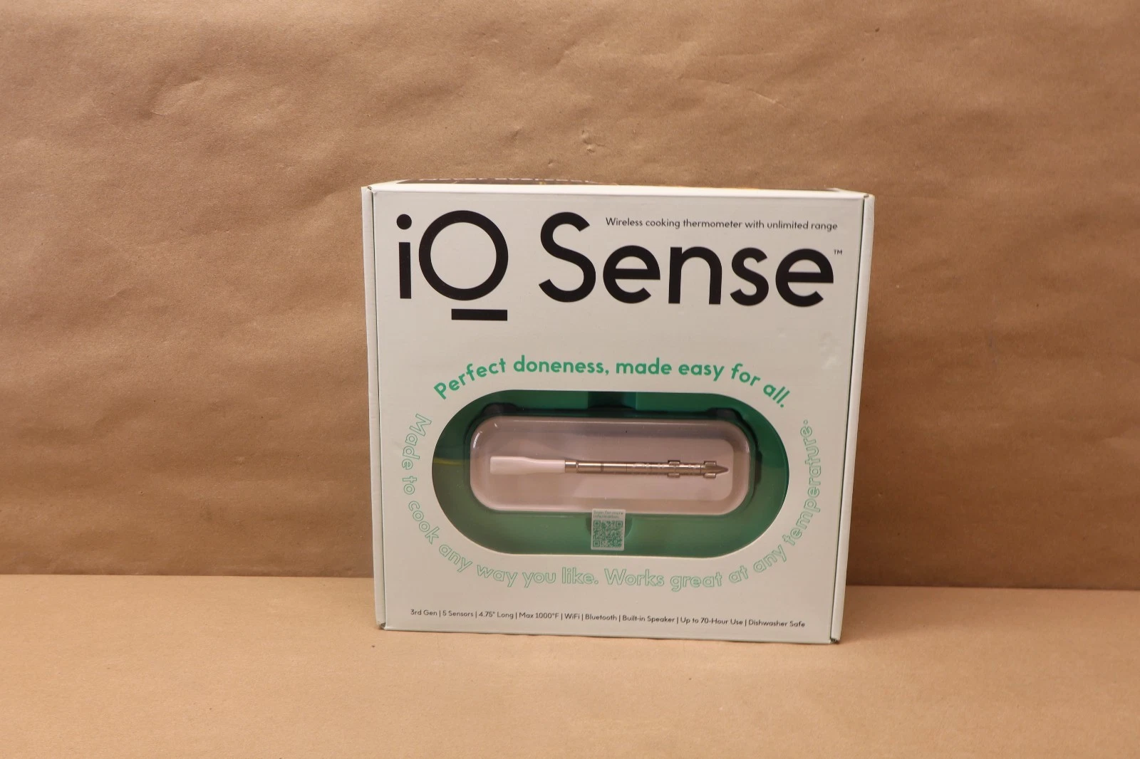 CHEF iQ Sense, Smart Wireless Meat Thermometer, Ultra-Thin Probe, WiFi Unlimited
Opens in a new wind