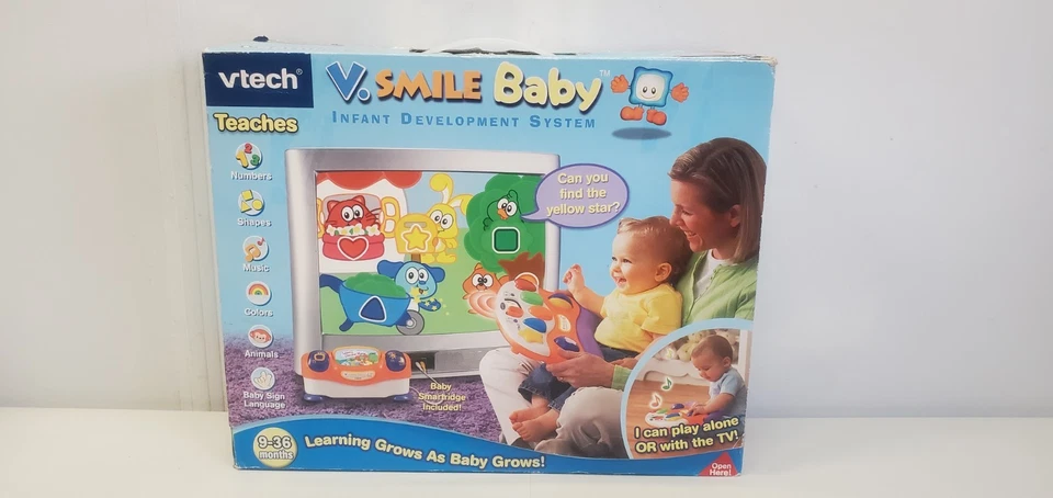 Vtech Vsmile Baby Infant Development System Games 9-36 Months New In Box - Image 4 of 4