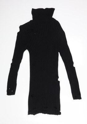 In the Style Damen Pullover Pulli schwarz Größe M