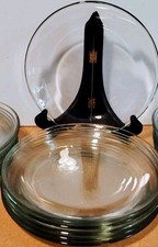 Set of 8 Clear Glass Smooth Round Dessert Plates, 8" Holiday, Party, Showers