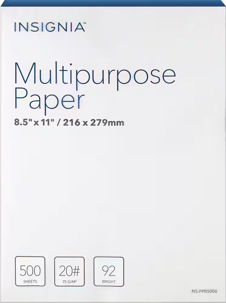 Insignia- Универсальная бумага размером 8,5 x 11 500 г, белая