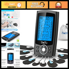 Dual Channel TENS EMS Unit - 24 Modes Muscle Stimulator for Pain Relief, 10 Pads