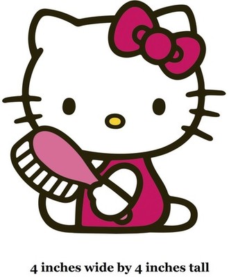 Hello Kitty Decal Wall Art Decor Sanrio Peel Stick Wallpaper Sticker Vinyl Cling