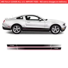 Roush RS faded rocker stripes for Ford Mustang 2010 - 2014
