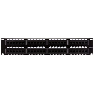Monoprice 48-Port Cat6 110 Type 1U Rack Patch Panel