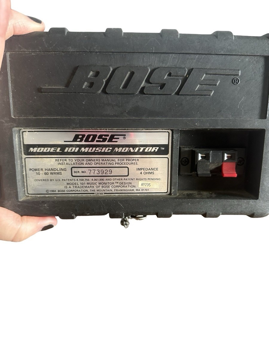 Bose Model 101 Music Monitor Indoor Outdoor Speakers Black Tested