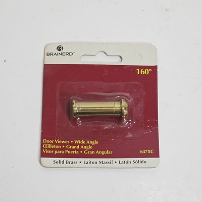 Brainerd Brass 160 Degree Door Viewer Peep Hole Brainerd Door Viewers 647XC