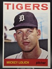 1964 Topps - Mickey Lolich #128 (RC) EXCELLENT CONDITION 