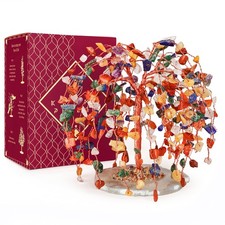 7 Chakra Healing Crystal Tree of 6in, 11 Seven (Khajuri)