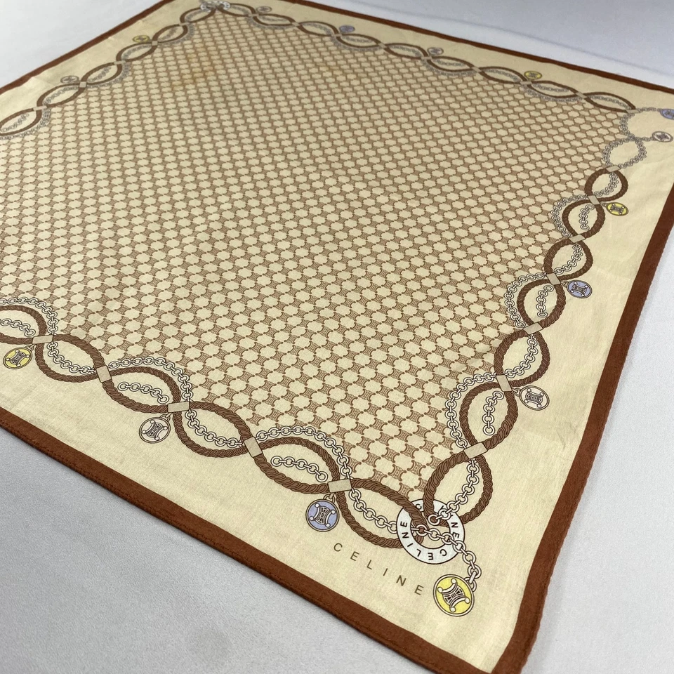 Pañuelo vintage Celine pañuelo pañuelo pañuelo cuadrado de bolsillo Foto 2 de 4