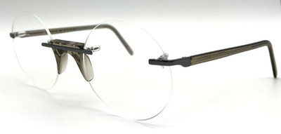 NEW ANDY WOLF EPSTEIN COL. 2 SILVER GRAY AUTHENTIC EYEGLASSES 52-21-140