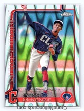 2025 Topps Chrome - Triston McKenzie #21 RayWave Refractor