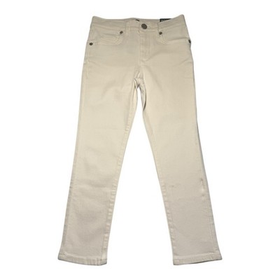 Crewcuts by J.Crew Kids Girls White Skinny Adjustable Waistband Jeans Size 6