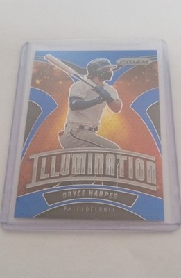 2020 Panini Prizm - Illumination Bryce Harper #I-5 Quick Pitch Blue Circle /199