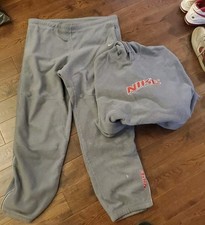 SWEET VINTAGE NIKE CENTER SWOOSH FLEECE XL SIZED SWEATPANTS AND 2XL HOODIE SET