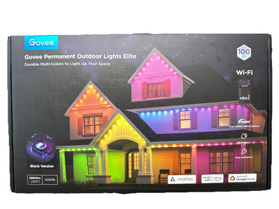 NEW Govee 100ft RGBICW Black Permanent Outdoor Lights Elite