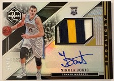NIKOLA JOKIC 2015-16 LIMITED #RJA-NJ ROOKIE SPOTLIGHT GOLD AUTO RC 1/25 NUGGETS!