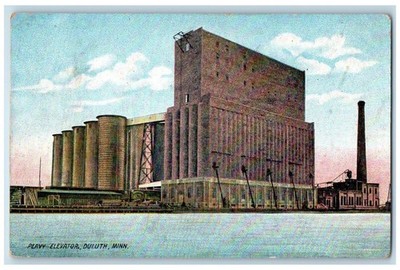 1907 Peavy Elevator Exterior Factory Building Duluth Minnesota Vintage Postcard