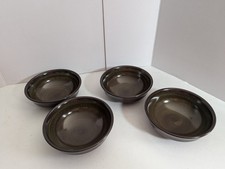 Set Of 4 Franciscan Madeira-Green/Brown Floral-USA 5.5" Fruit/Dessert Bowls