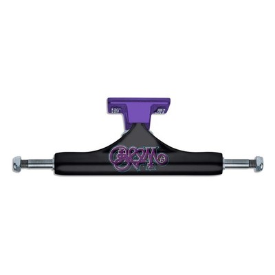 Slappy Skateboard Trucks ST1 Hollow Bam Margera Black/Purple 8.25
