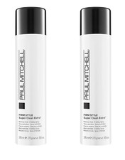 Paul Mitchell Firm Style Super Clean Extra Maximum Hold Finishing Spray 2pk