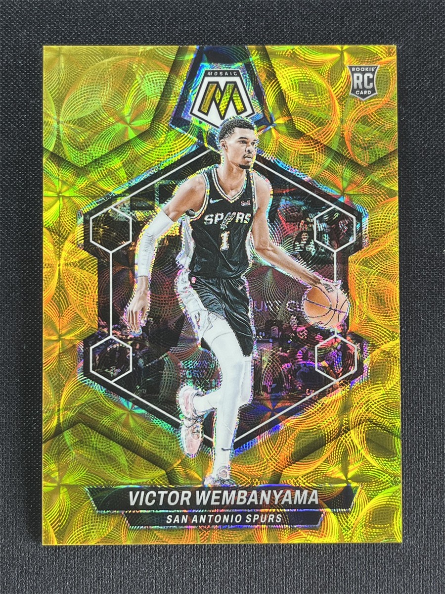 10/10 ≈1/1 ! 2023-24 Panini Mosaic Victor Wembanyama Gold Scope Rookie RC #238