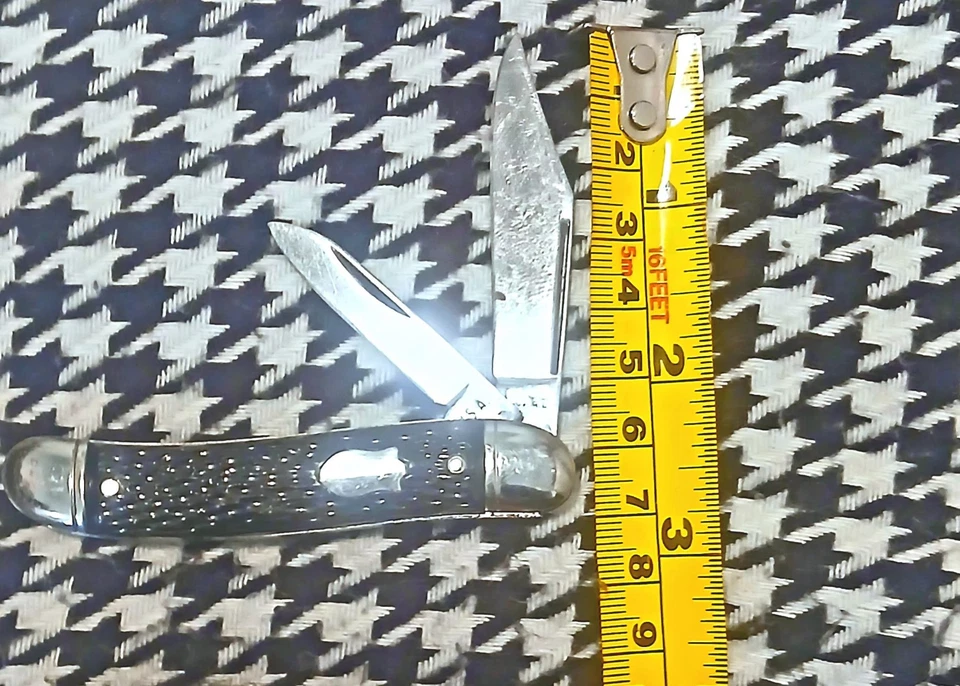 Vintage Imperial Prov RI 3.25" Black Handle Folding Pocket Jack Knife - Image 2 of 4