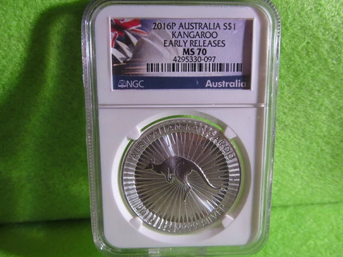 BEAUTIFUL 2016 P AUSTRALIA KANGAROO EARLY RELEASES NGC MS 70