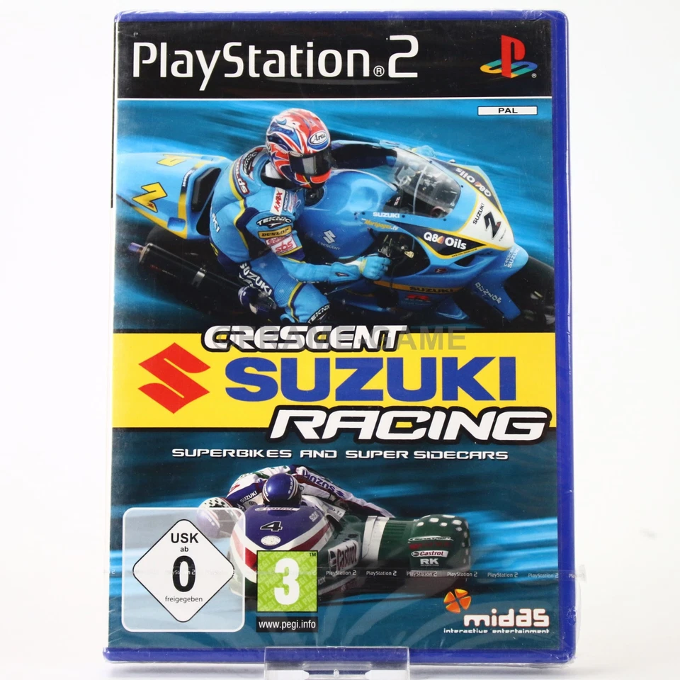 Sony Playstation 2 PS2 PAL OVP Crescent Suzuki Racing Neu