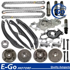 Timing Chain Kit Cam Gear VVT Valve Water Pump For Ford Lobo GT F150 213cu 3.5L