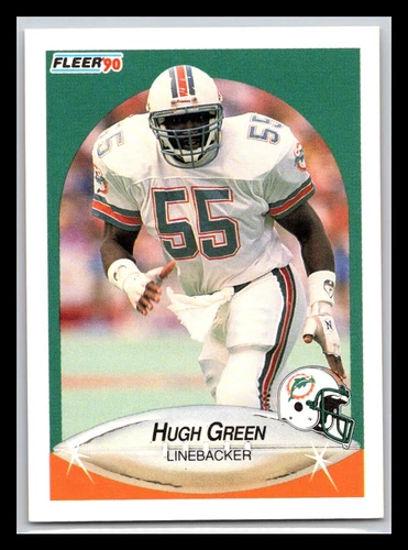 Hugh Green 1990 Fleer Miami Dolphins LP x1 - NFL Football Trading Card - Picture 1 of 1