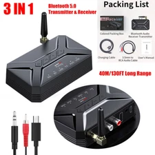 5in1 Bluetooth Transmitter Receiver Audio Adapter RCA/AUX/USB Bluetooth Wireless